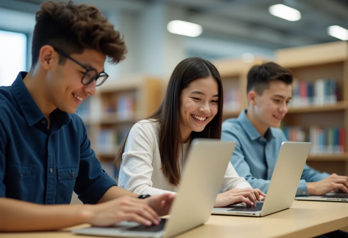etudiants utilisant ia